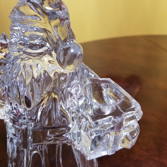 BEAUTIFUL VINTAGE IMPERIAL CRYSTAL VINTAGE SANTA CLAUS CANDLEHOLDER - Picture 3 of 6